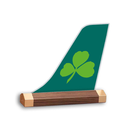 Aer Lingus Tail Logo Desk Models aviation design on premium acrylic and metal 3D airplane tail craft.