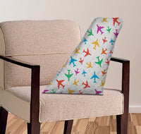 Thumbnail for Cheerful Seamless Airplanes Designed Aircraft Tail Pillows