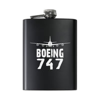 Thumbnail for Boeing 747 & Plane Designed Stainless Steel Hip Flasks