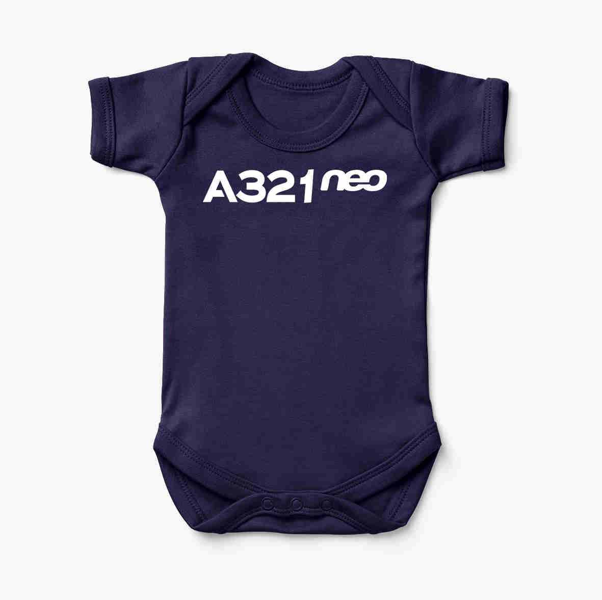 A321neo & Text Designed Baby Bodysuits