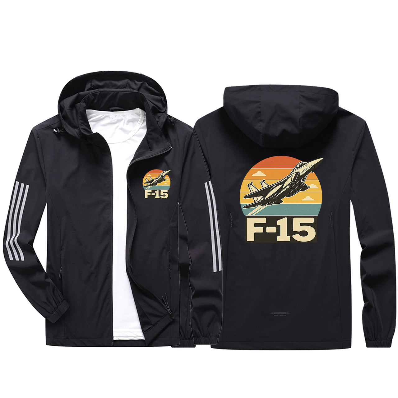 Retro Fighter Jet F15 Design Sport & Running Jackets