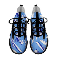 Thumbnail for Retro & Vintage Airplanes Designed Fashion Running Shoes