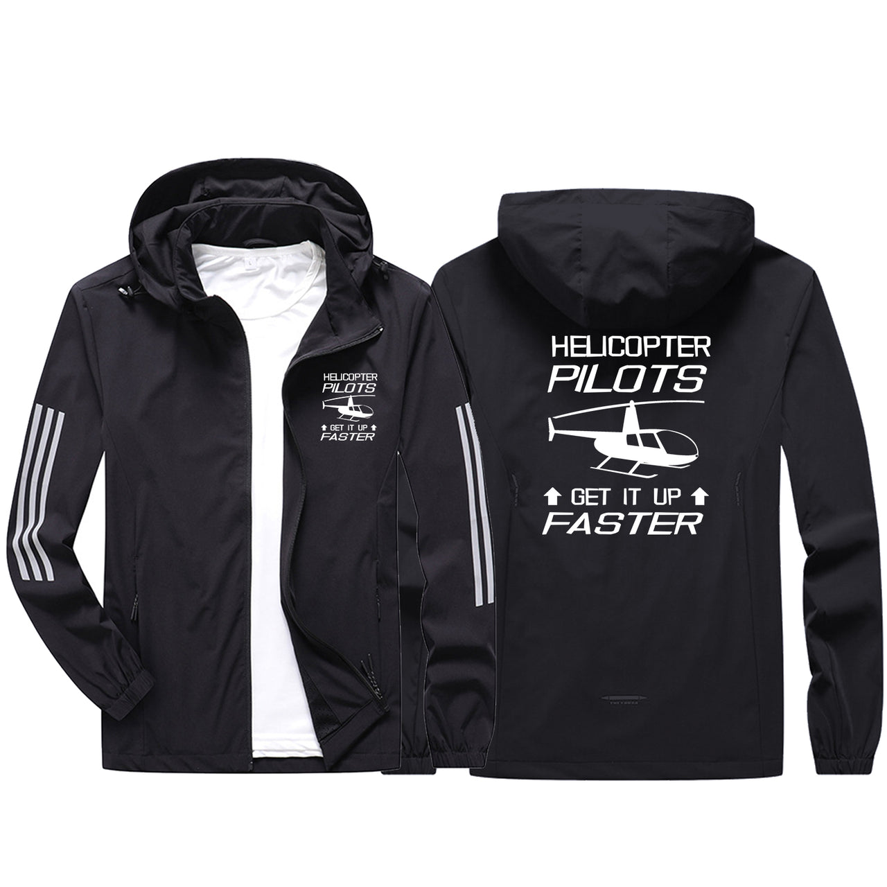 Helicopter Pilots Get It Up Faster Sport & Running Jackets