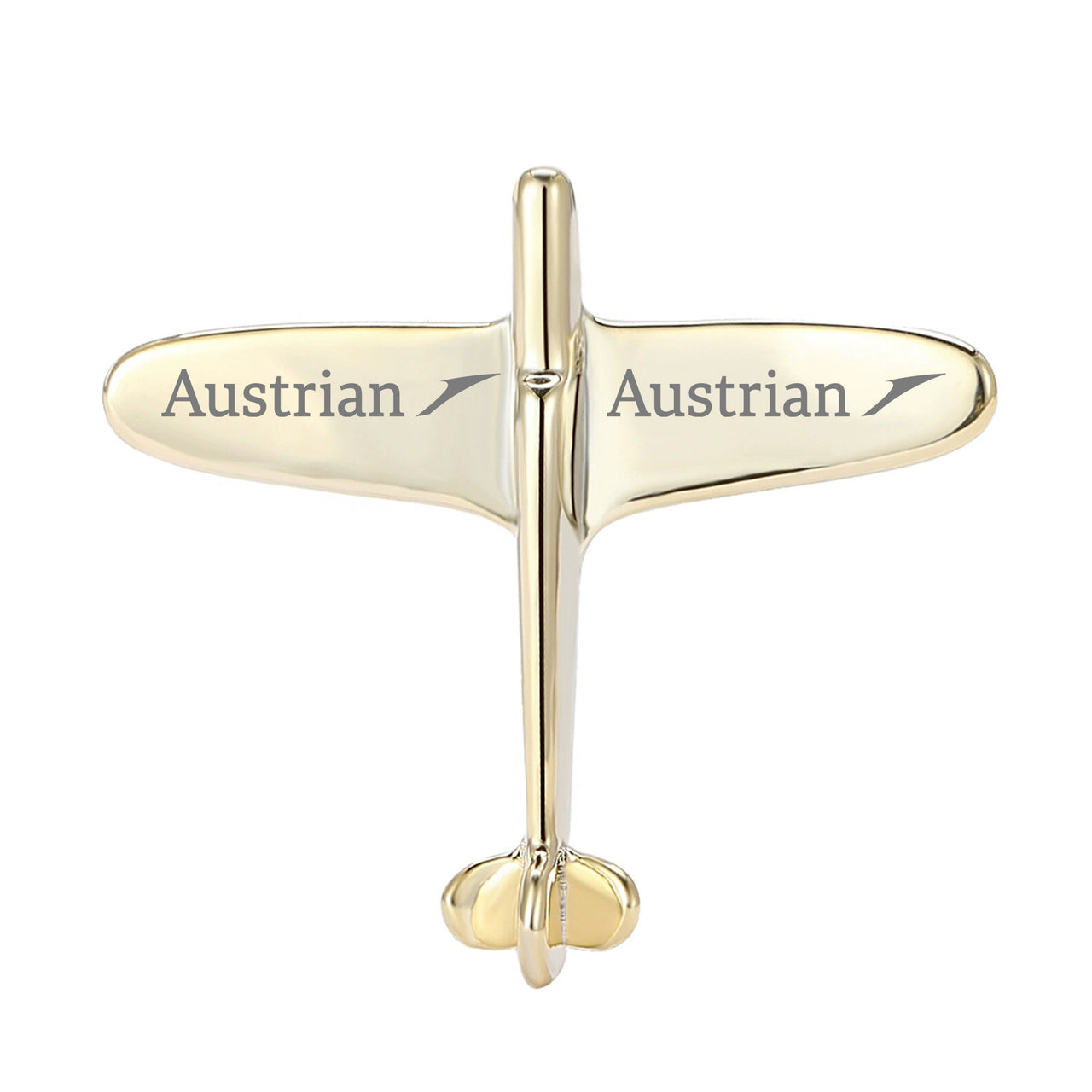 Austrian Airlines Designed Airplane Shape Brooches
