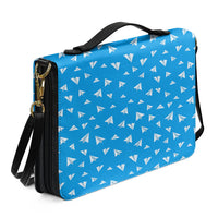 Thumbnail for Paper Airplanes (Blue) 2 Designed PU Accessories Bags Strap Style