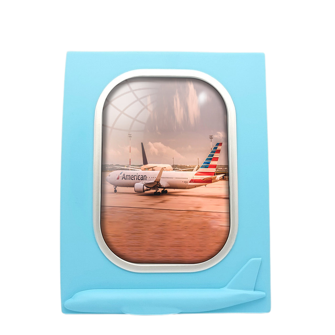 American Airlines Boeing 767 Designed Airplane Window Photo Frame