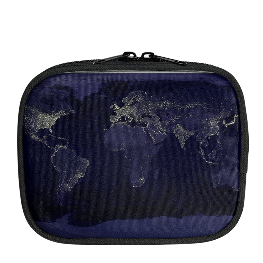 World Map From Space Designed Travel & Medical Storage Bags