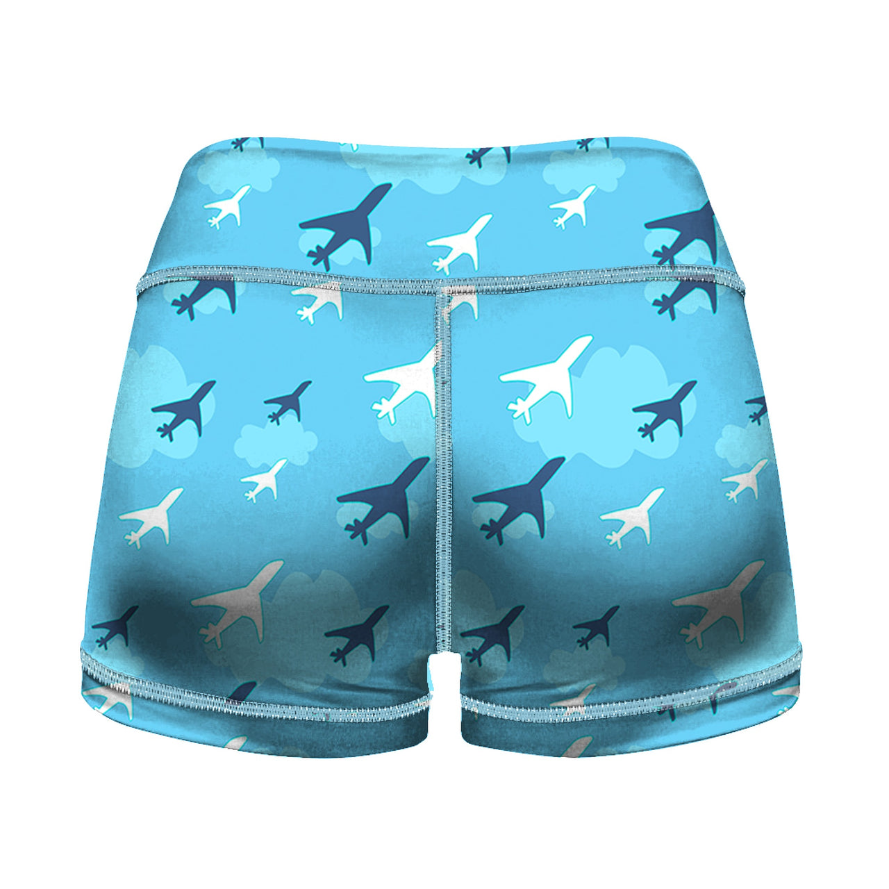 Cool & Super Airplanes 2 Designed Women Yoga Shorts Pants