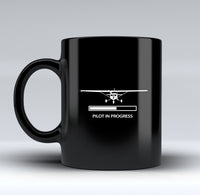 Thumbnail for Pilot In Progress (Cessna) Designed Black Mugs