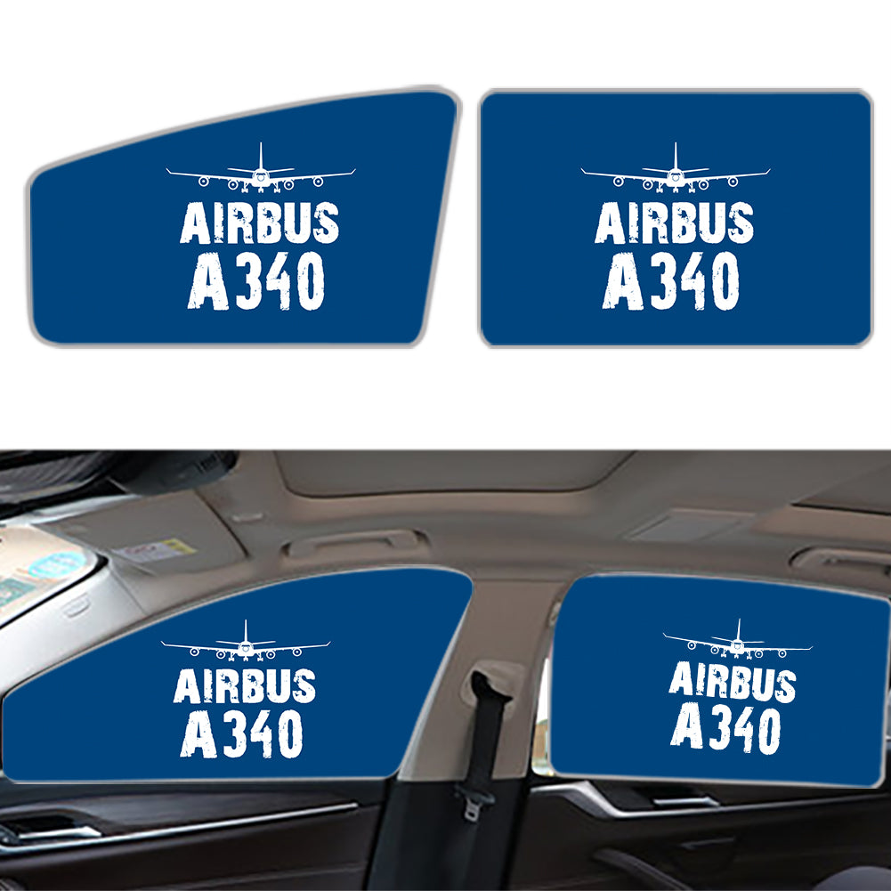 Airbus A340 & Plane Designed Car Sun Shade (Side window)