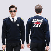 Thumbnail for Amazing Boeing 737 Designed Wool Pilot Sweaters