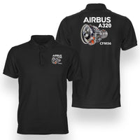 Thumbnail for Airbus A320 & CFM56 Engine Designed Double Side Polo T-Shirts