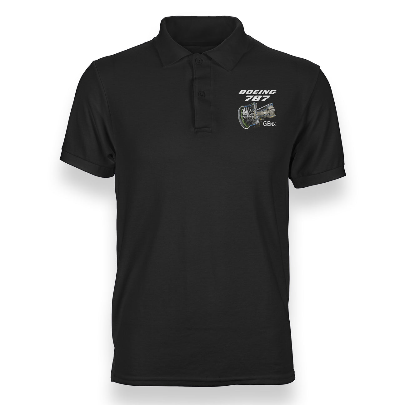 Boeing 787 & GENX Engine Designed "WOMEN" Polo T-Shirts