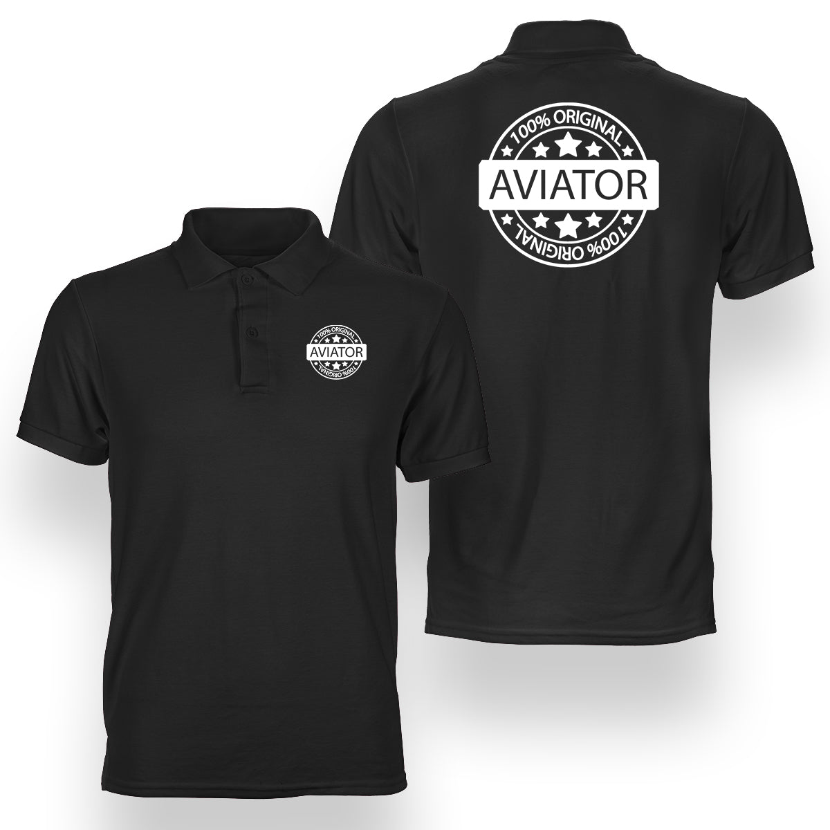 100 Original Aviator Designed Double Side Polo T-Shirts