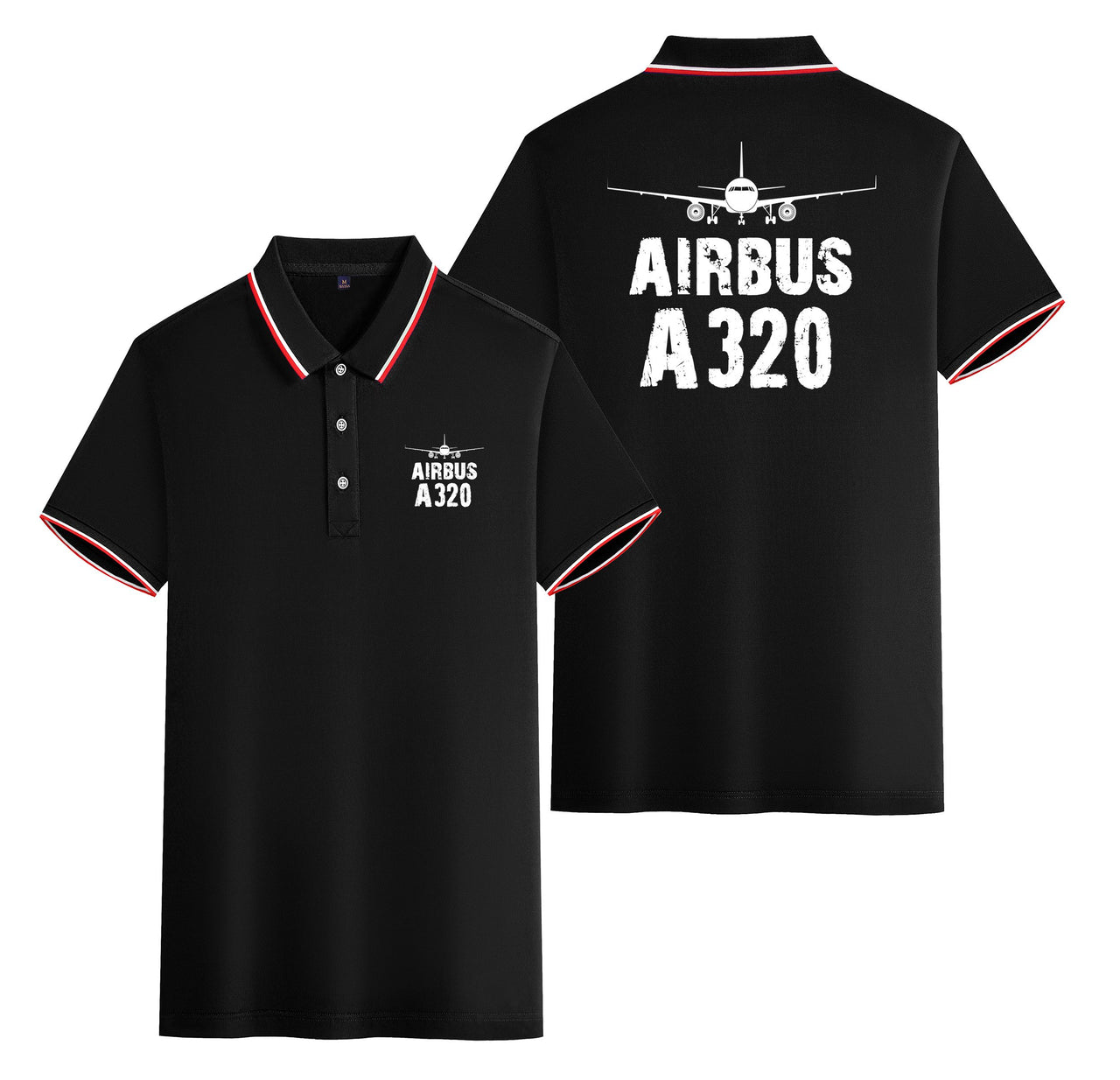 Airbus A320 & Plane Designed Stylish Polo T-Shirts (Double-Side)