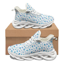 Thumbnail for Many Airplanes White Designed Sports Running Jogging Shoes