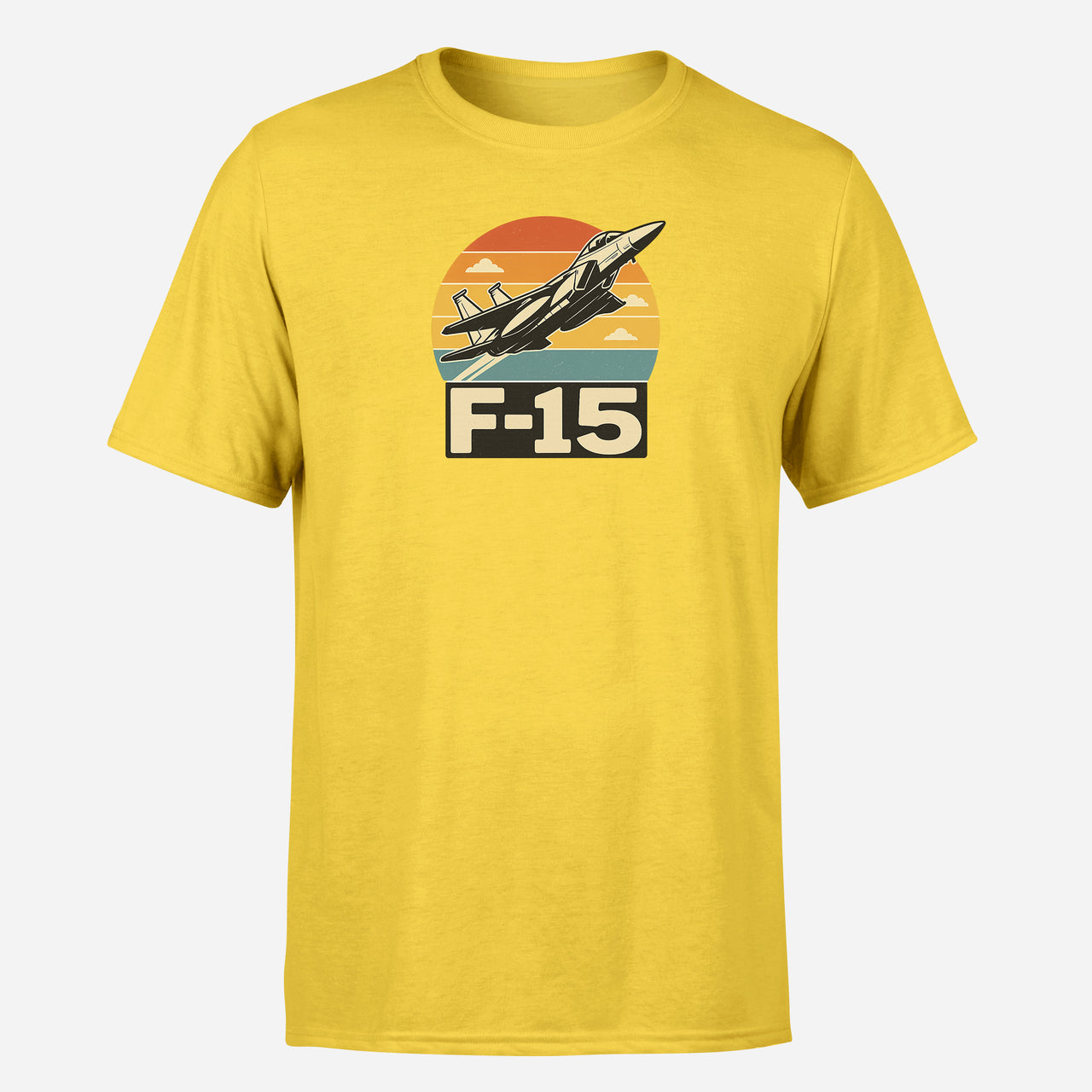 Retro Fighter Jet F15 Design Super Quality T-Shirts