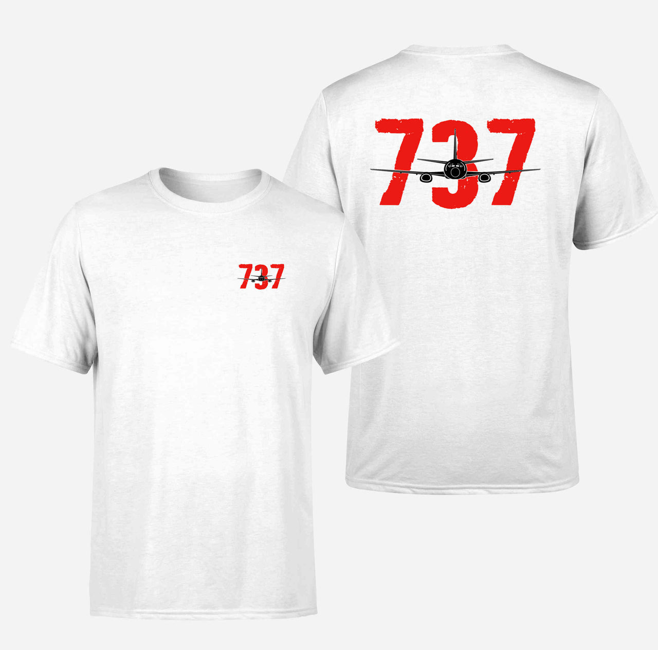 Boeing 737 Designed Designed Double-Side T-Shirts