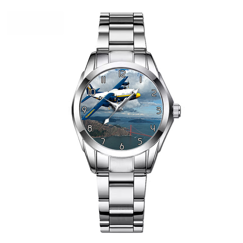 Blue Angels & Bridge Designed Stainless Steel Band Watches