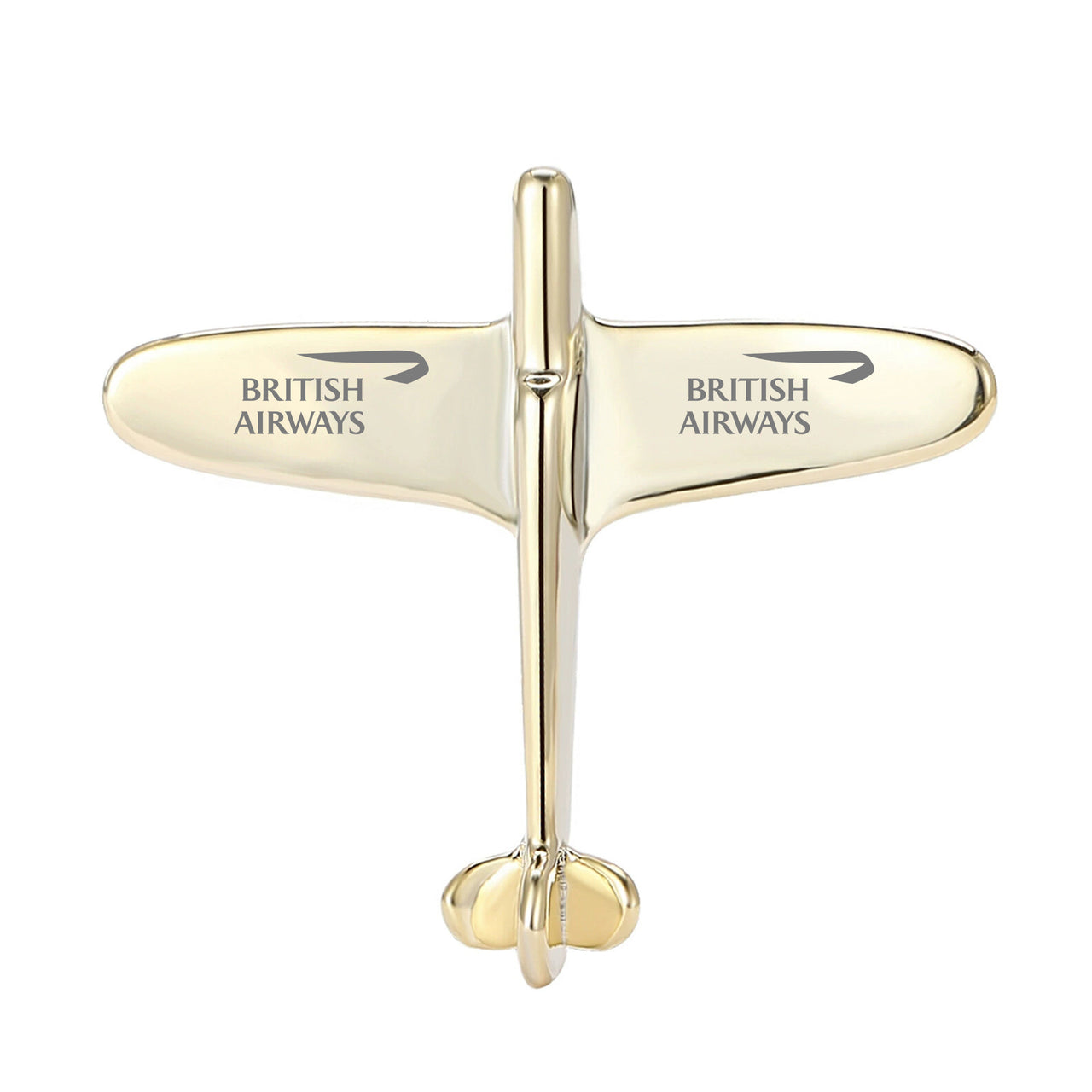 British Airways Airlines Designed Airplane Shape Brooches