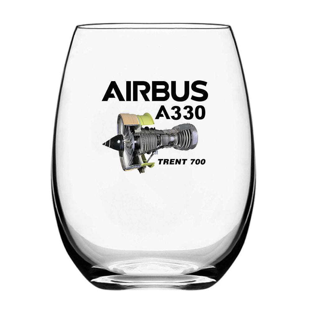 Airbus A330 & Trent 700 Engine Designed Water & Drink Glasses