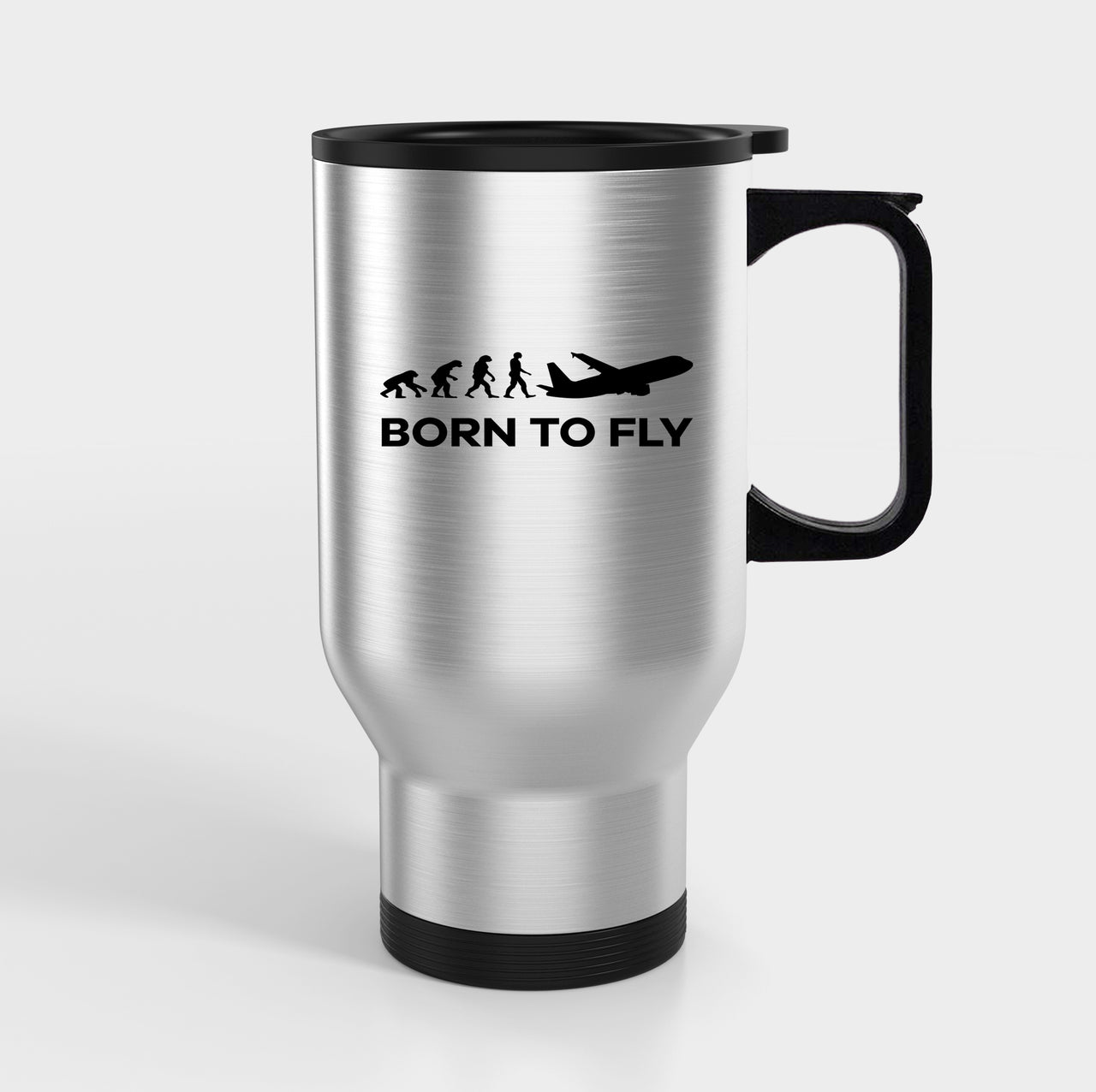 Born To Fly Designed Travel Mugs (With Holder)