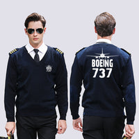 Thumbnail for Boeing 737 & Plane Designed Wool Pilot Sweaters
