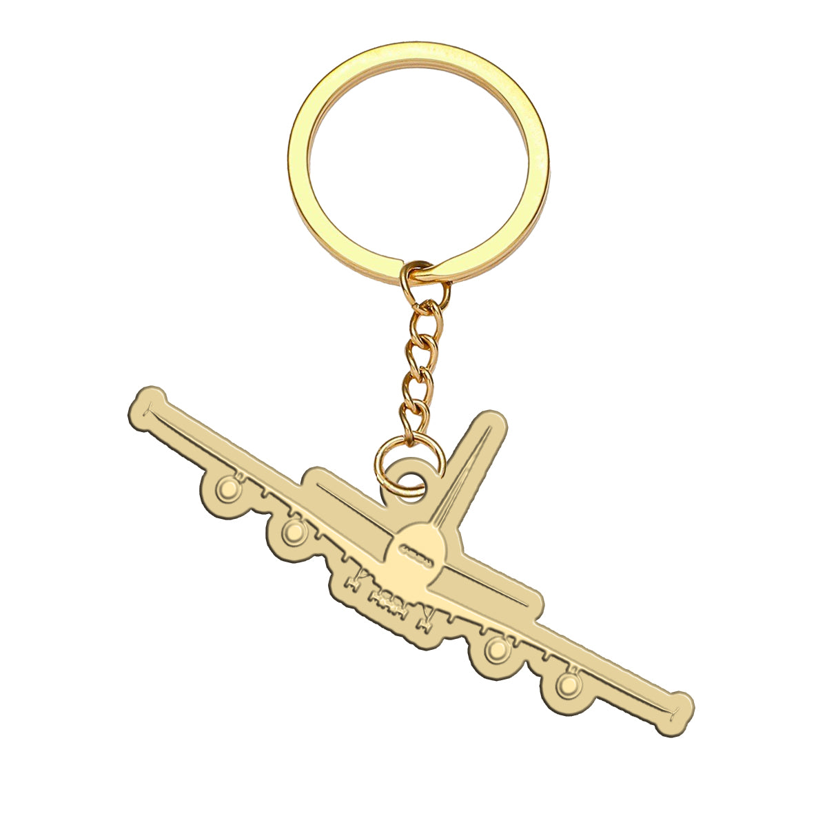 Airbus A380 Silhouette Designed Hollow Key Chains