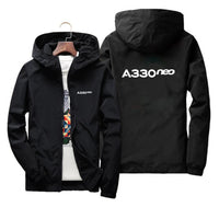 Thumbnail for A330neo & Text Designed Thin Windbreaker Jackets