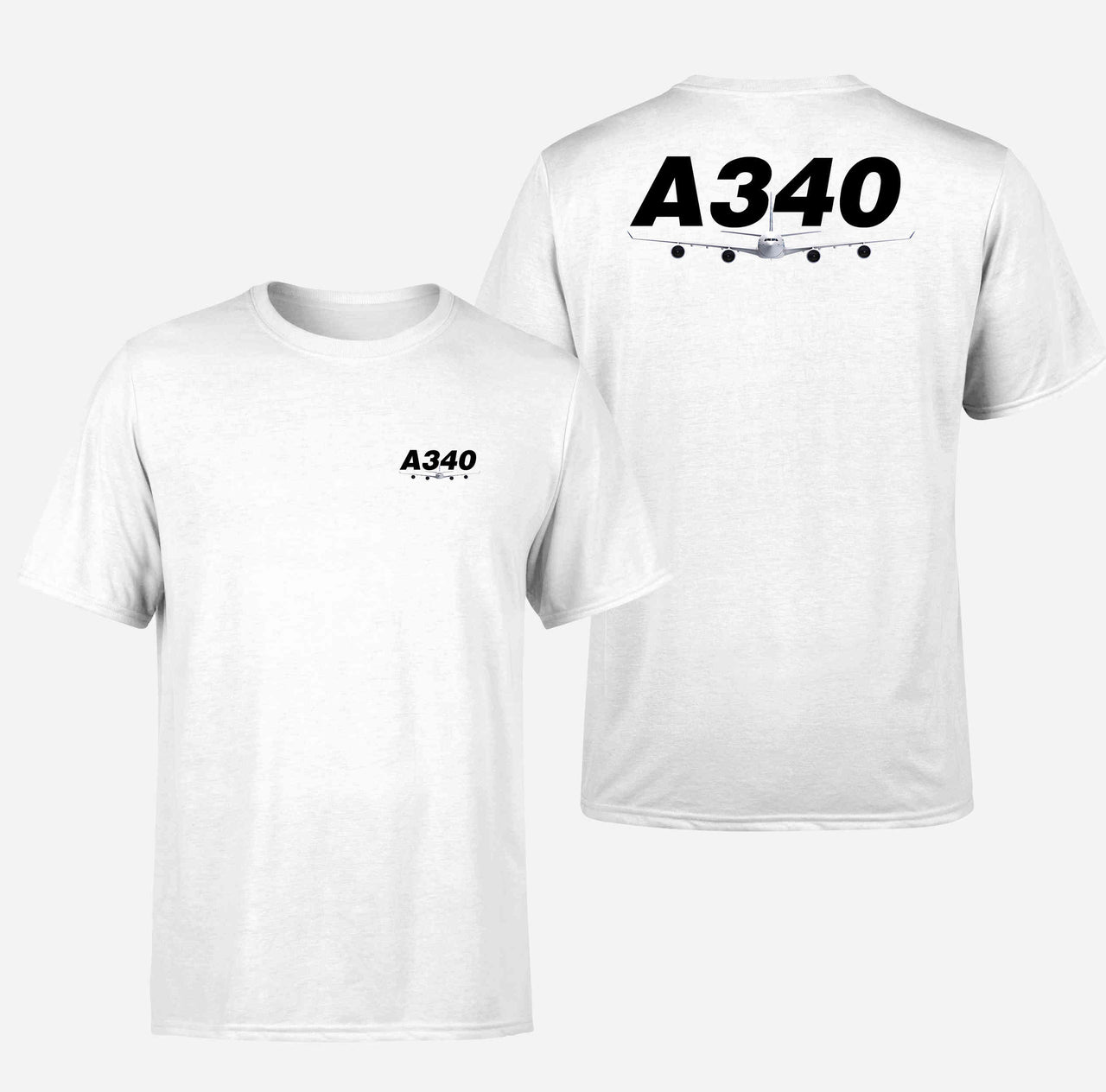 Super Airbus A340 Designed Double-Side T-Shirts
