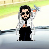 Thumbnail for Captain Holding Plane Custom Automatic Shaking Head Decorations Personalized Acrylic