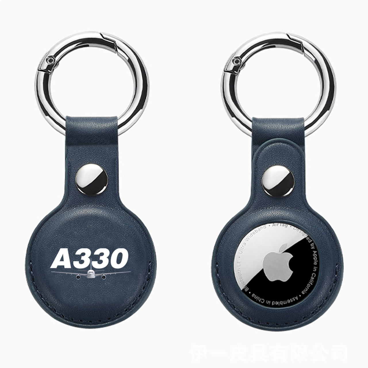 Super Airbus A330 Design Airtags Leather Cases
