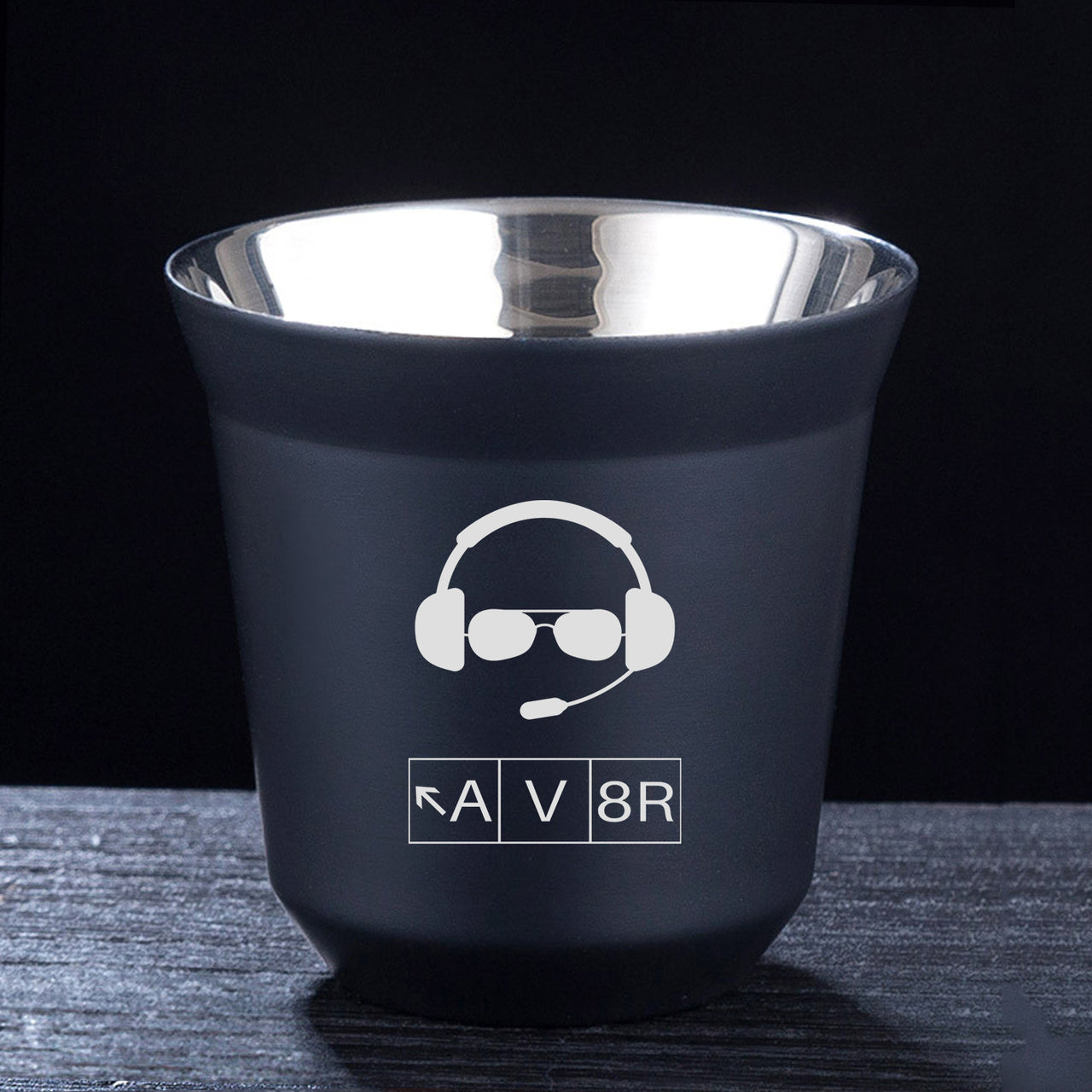 AV8R 2 Designed Double Wall Stainless Steel Coffee Mugs