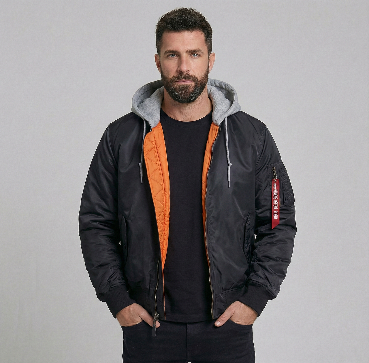 Super Cool Detachable Hooded Style Pilot Jackets