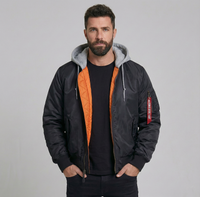 Thumbnail for Super Cool Detachable Hooded Style Pilot Jackets