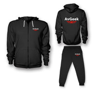 Thumbnail for Avgeek Designed Zipped Hoodies & Sweatpants Set