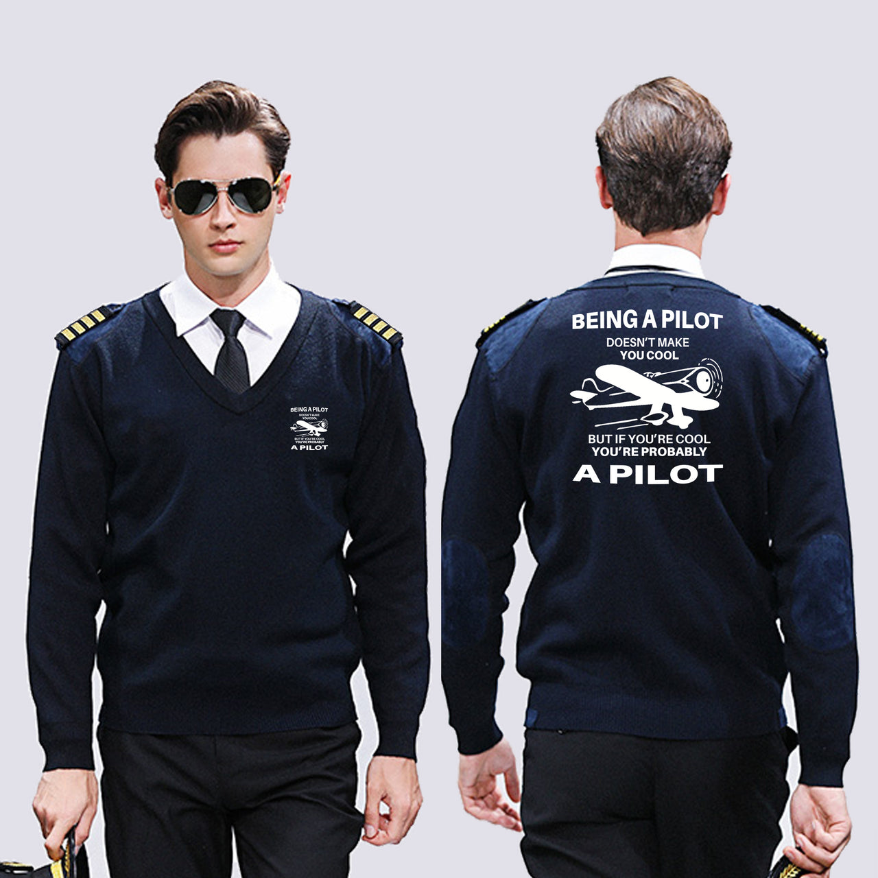 If You're Cool You're Probably a Pilot Designed Wool Pilot Sweaters