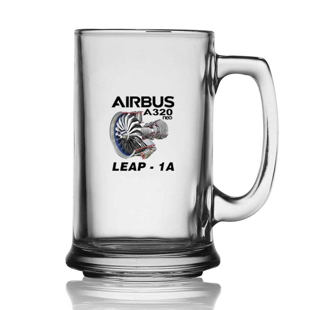 Airbus A320neo & Leap 1A Designed Beer Glass with Holder