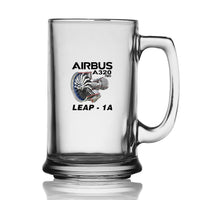 Thumbnail for Airbus A320neo & Leap 1A Designed Beer Glass with Holder
