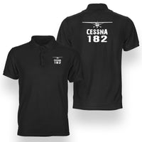 Thumbnail for Cessna 182 & Plane Designed Double Side Polo T-Shirts