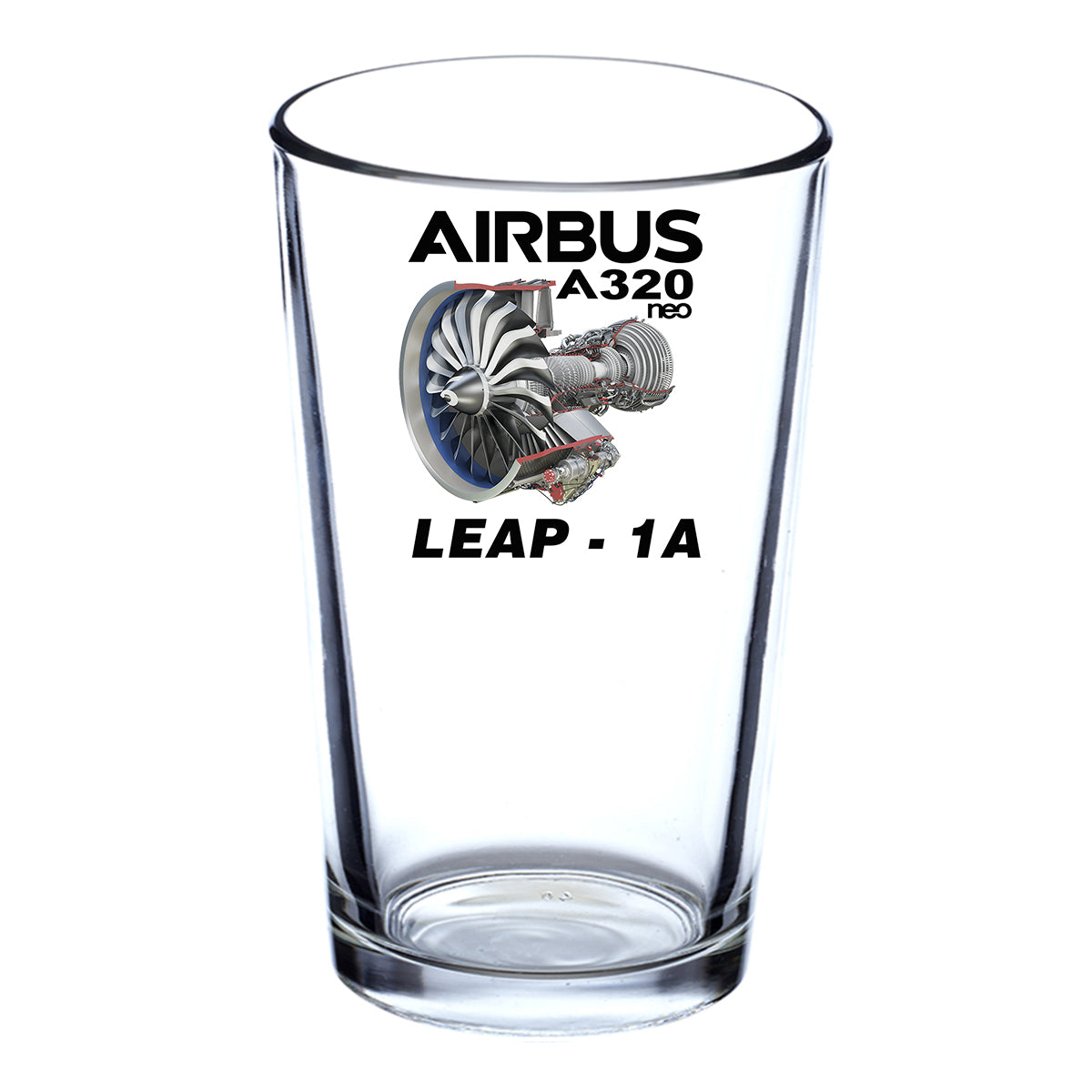 Airbus A320neo & Leap 1A Designed Beer & Water Glasses