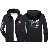 Thumbnail for Airbus A380 Love at first flight Sport & Running Jackets