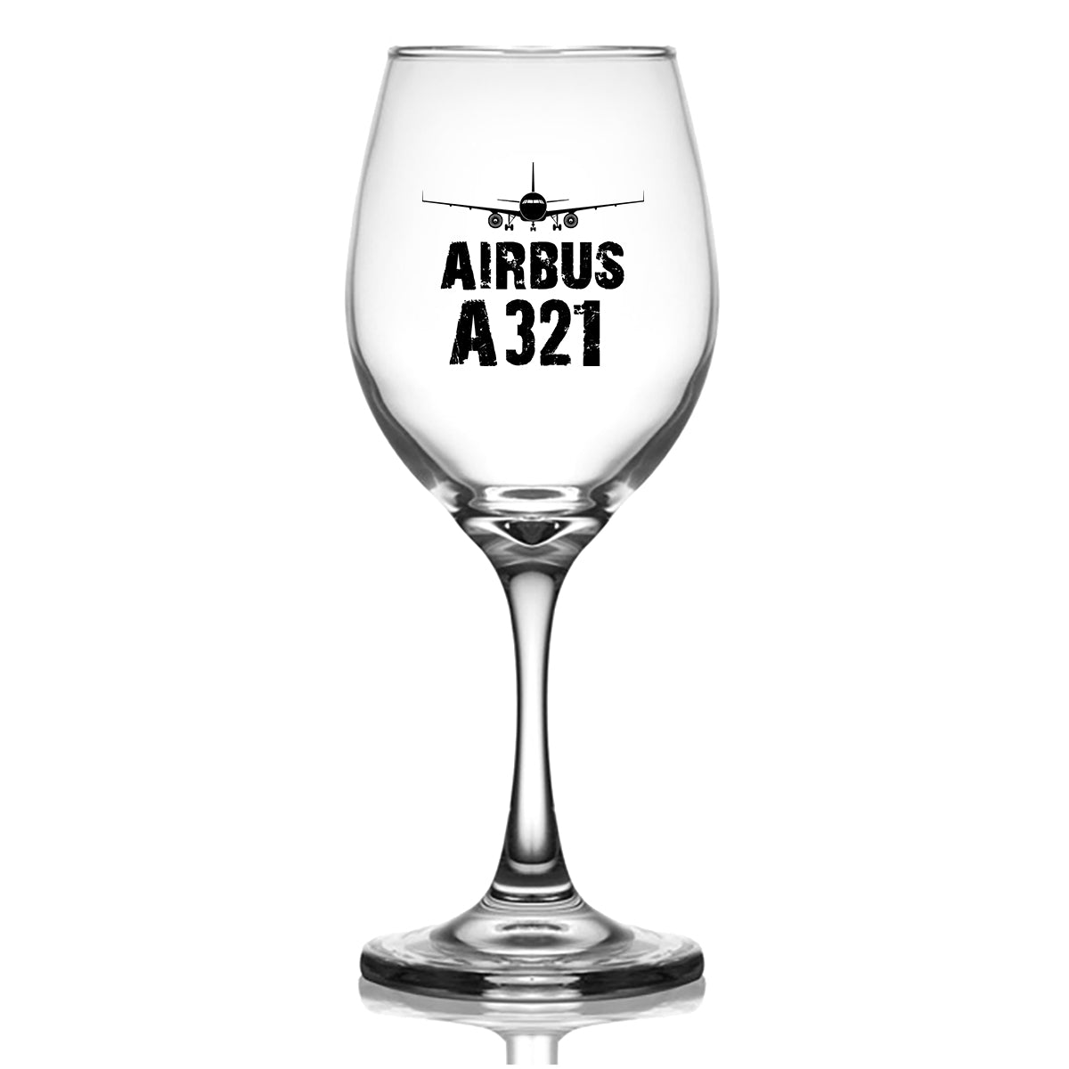 Airbus A321 & Plane Designed Wine Glasses