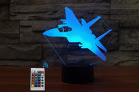 Thumbnail for Cruising Military Jet Designed 3D Lamps