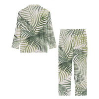 Thumbnail for Palm Leaf & Summer Designed Women Button Pajamas