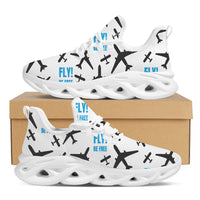 Thumbnail for Fly Be Free White Designed Sports Running Jogging Shoes
