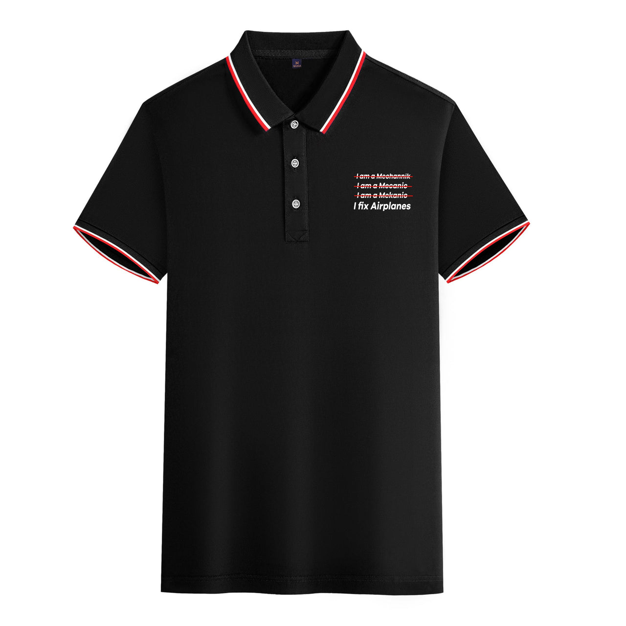 I Fix Airplanes Designed Stylish Polo T-Shirts