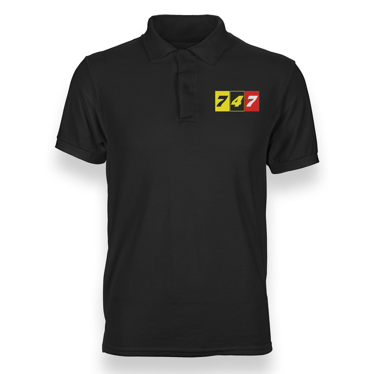 Flat Colourful 747 Designed "WOMEN" Polo T-Shirts