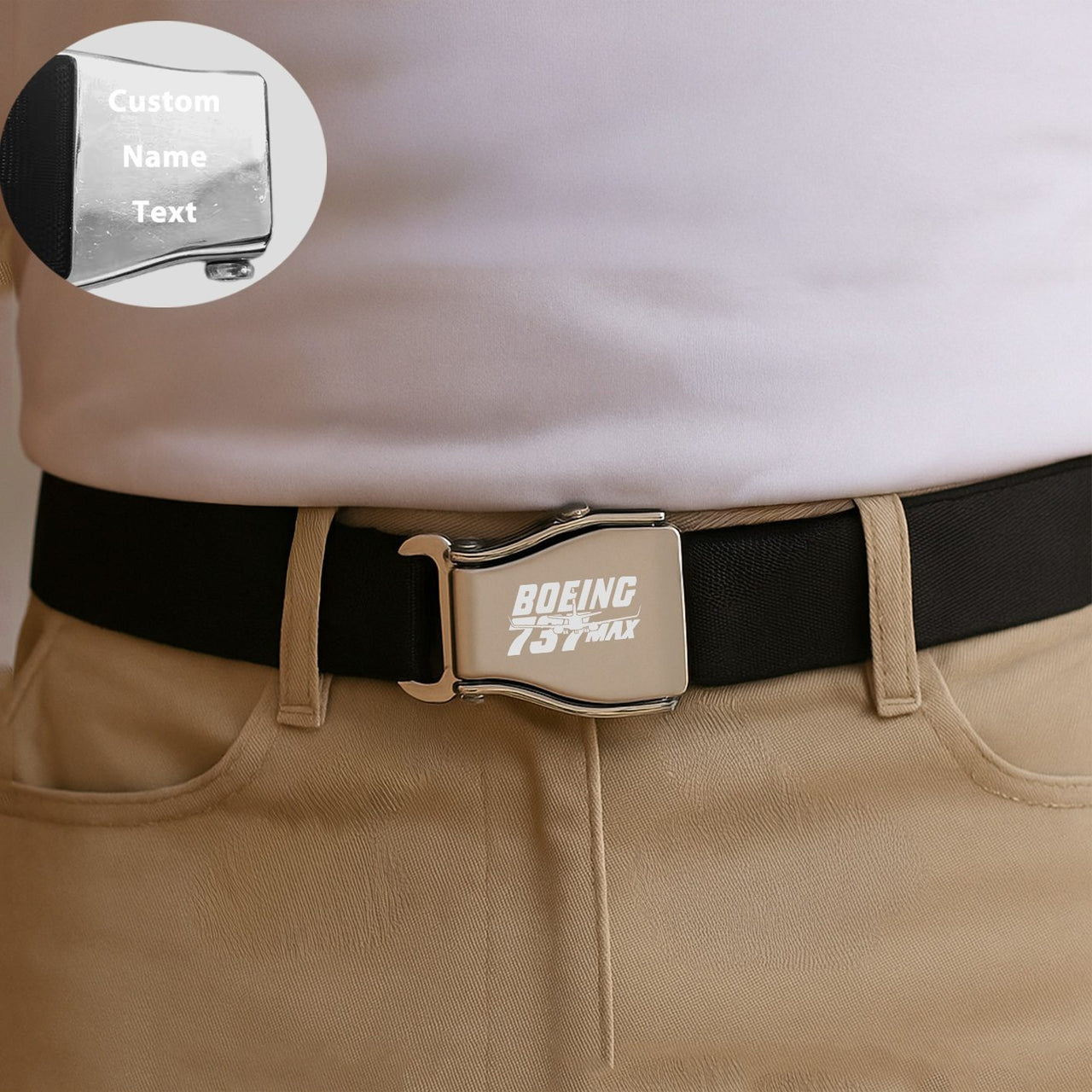 Amazing 737 Max Designed Fashion Airplane Seat Belts