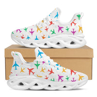 Thumbnail for Cheerful Seamless Airplanes Designed Sports Running Jogging Shoes